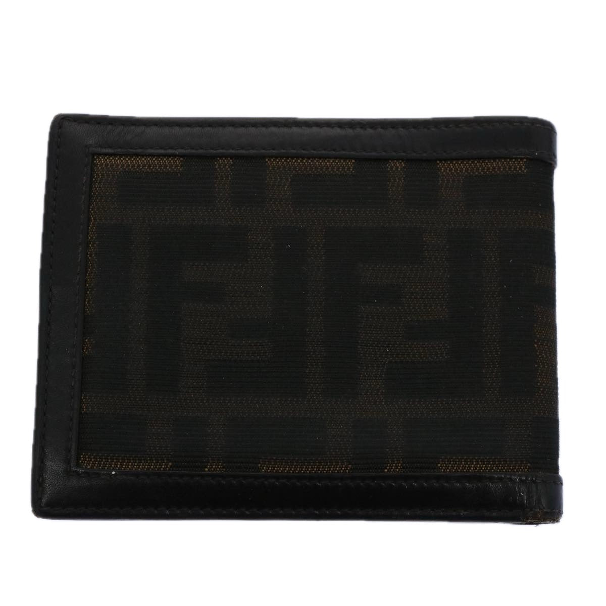 FENDI Zucchino Canvas Zucca Canvas Wallet 2Set Black Brown ti1399