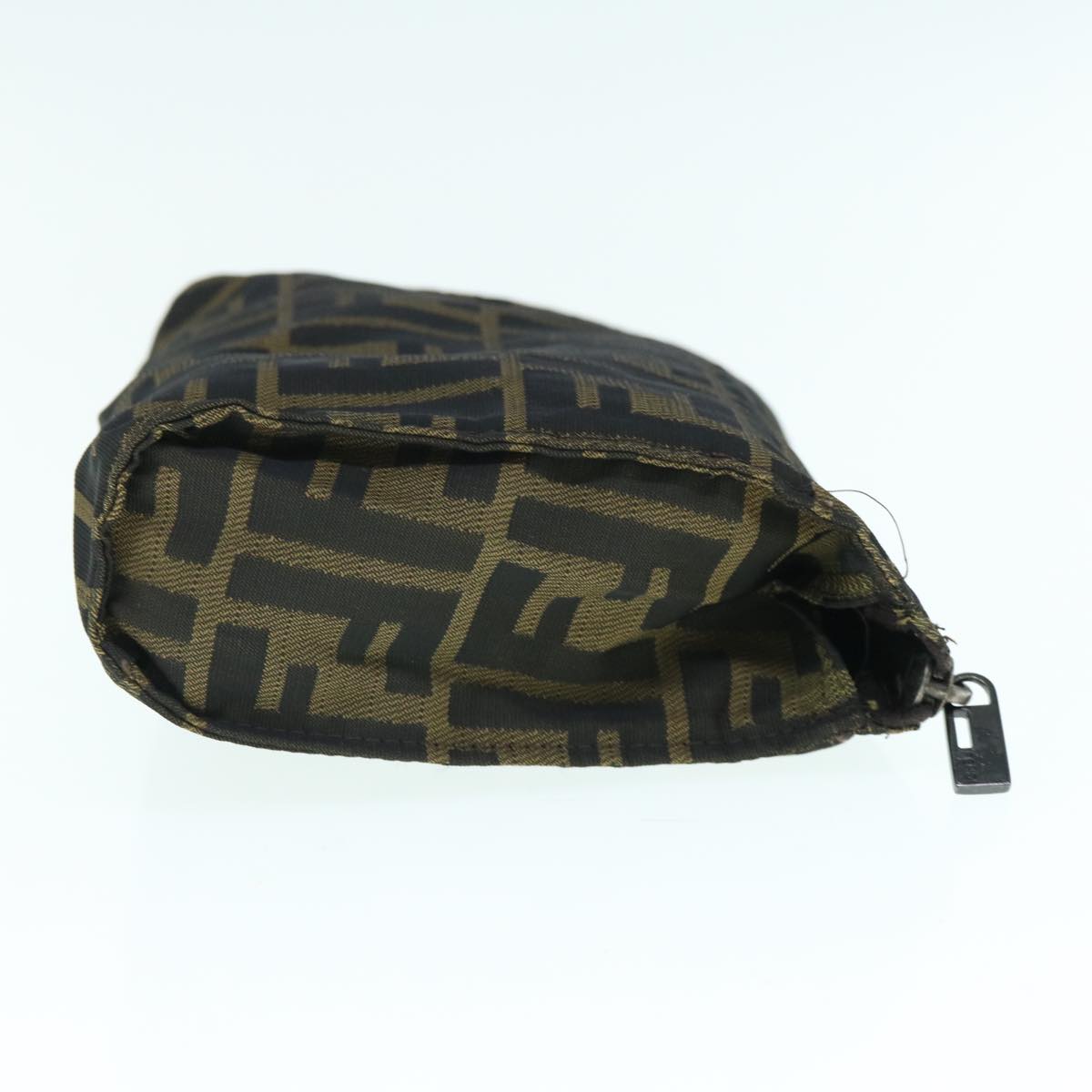 FENDI Zucca Canvas Pouch Black Brown ti1419