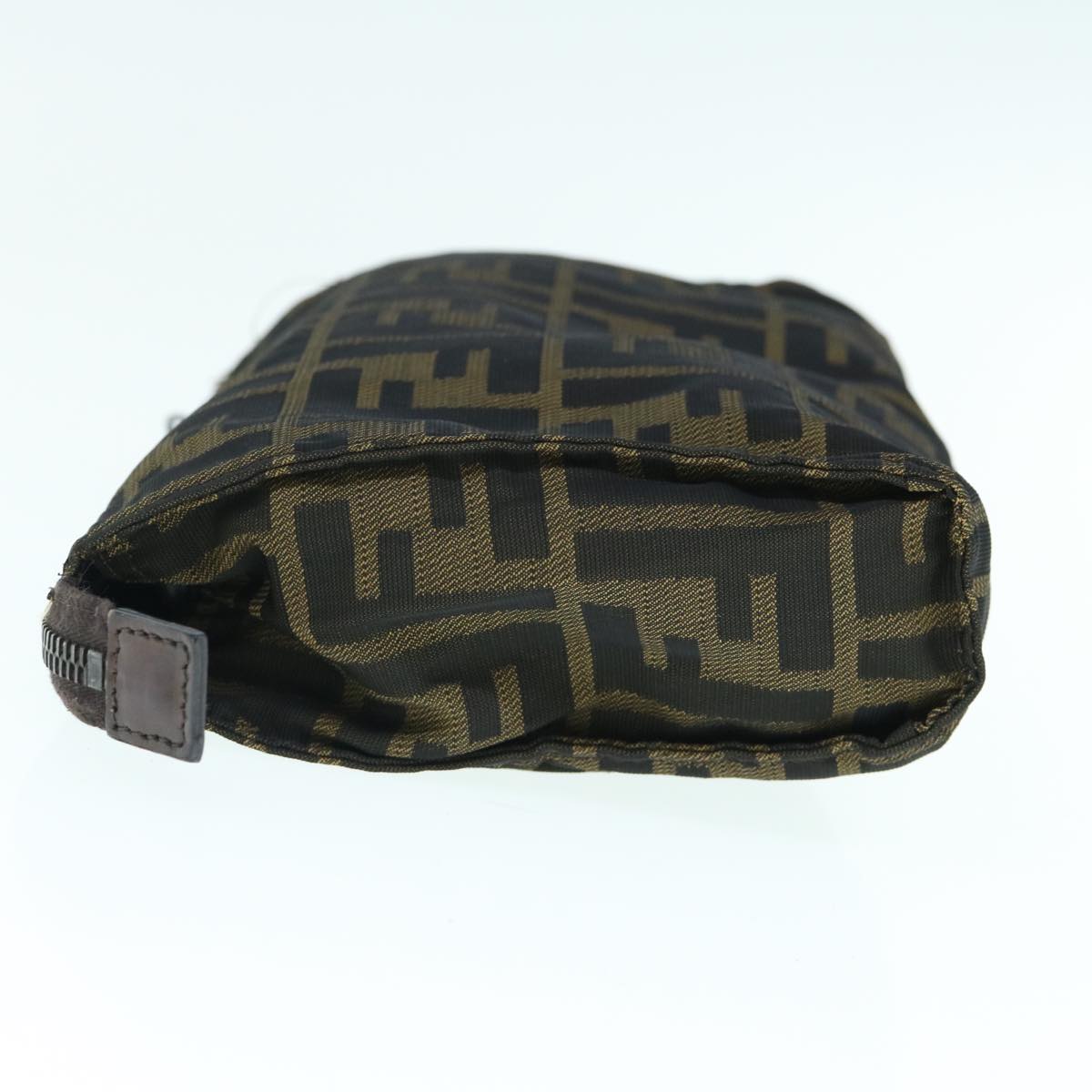 FENDI Zucca Canvas Pouch Black Brown ti1419