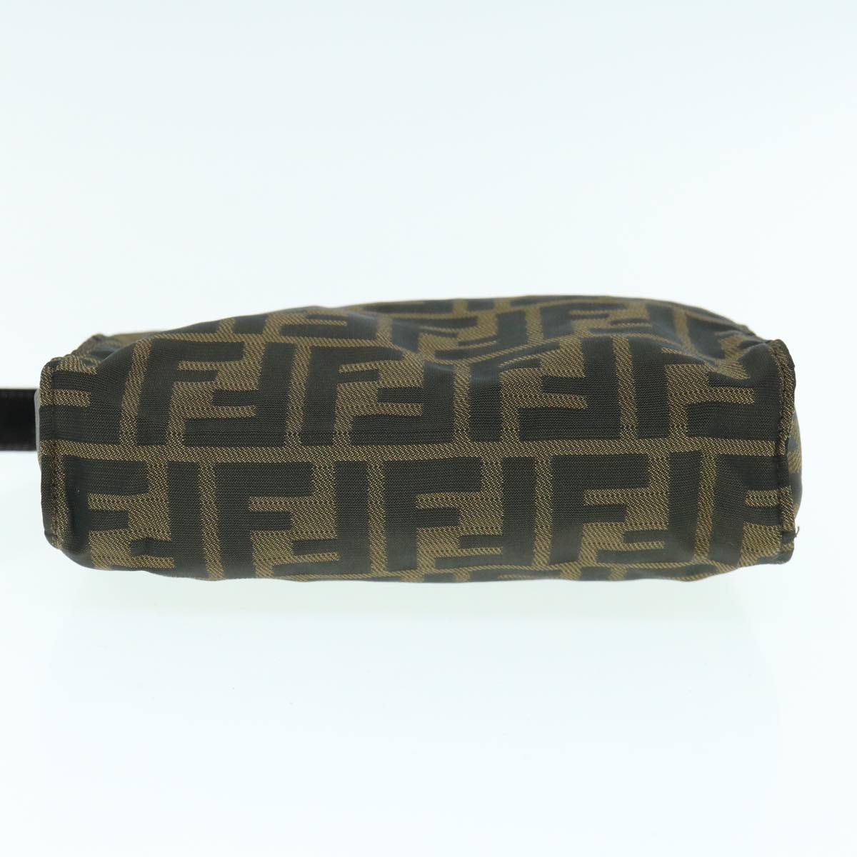 FENDI Zucca Canvas Pouch Black Brown ti1419