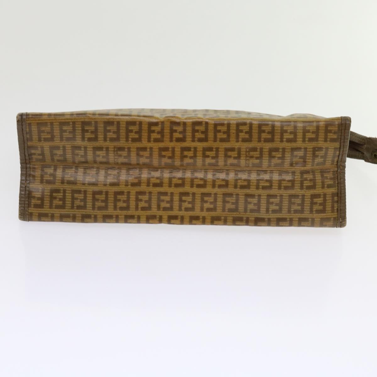 FENDI Zucca Canvas Shoulder Bag 2Set Brown Black ti1420