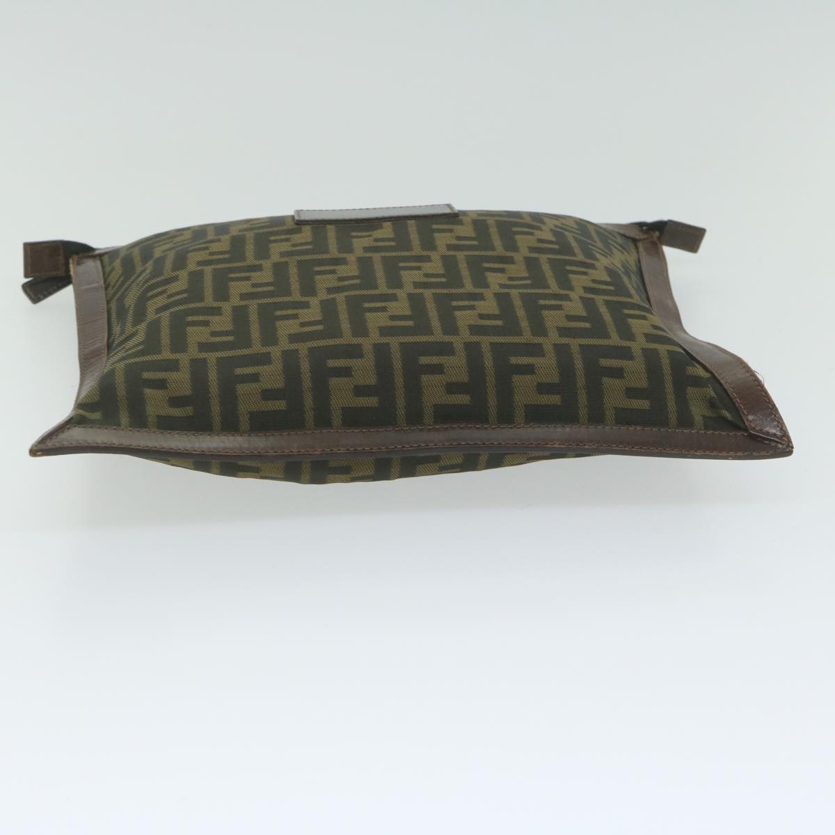 FENDI Zucca Canvas Pouch Black Brown ti1423