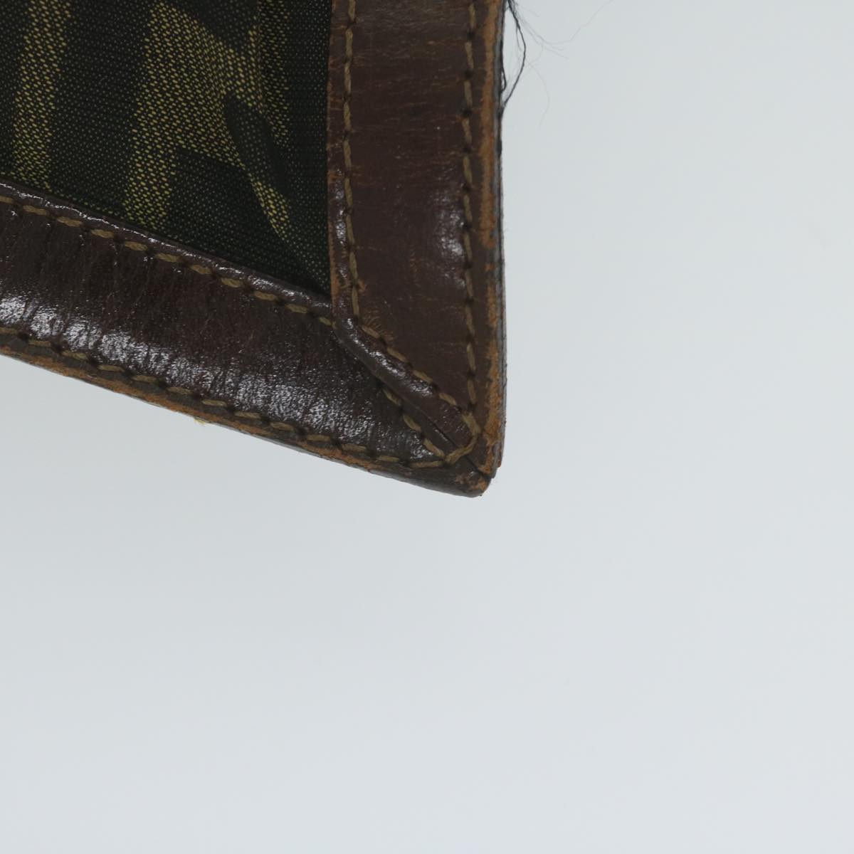 FENDI Zucca Canvas Pouch Black Brown ti1423