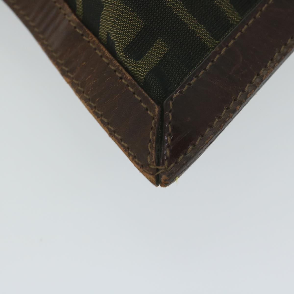 FENDI Zucca Canvas Pouch Black Brown ti1423