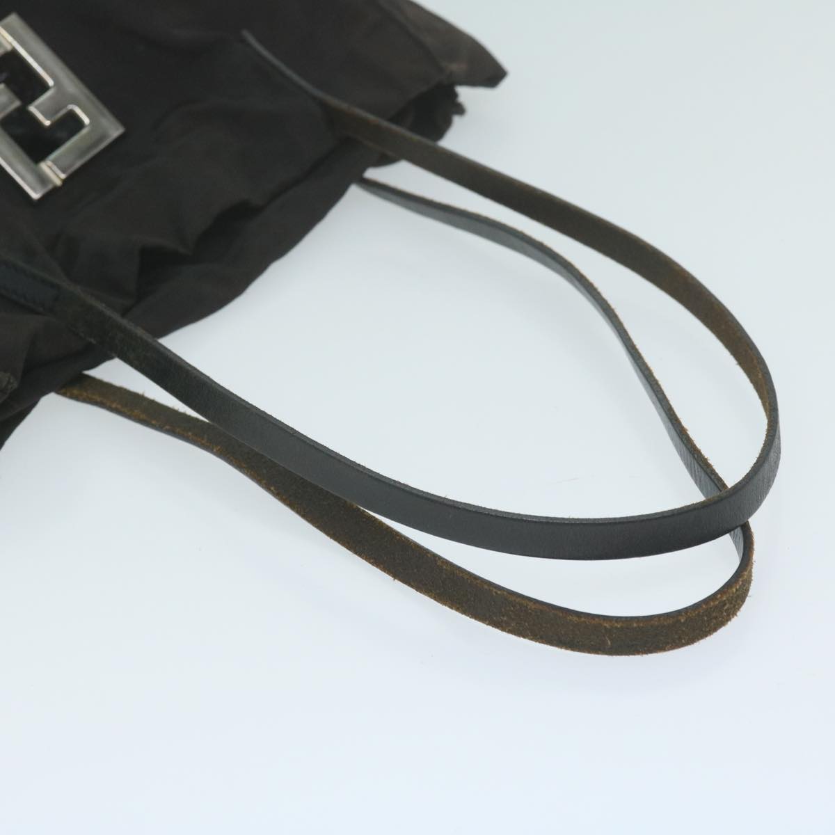 FENDI Zucca Canvas Shoulder Bag Black ti1473