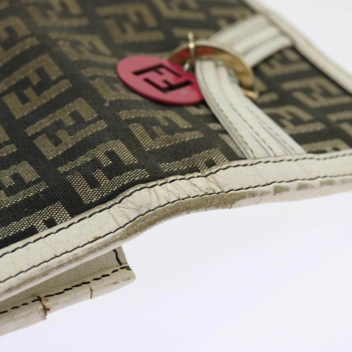 FENDI Zucchino Canvas Wallet 3Set Black ti1474