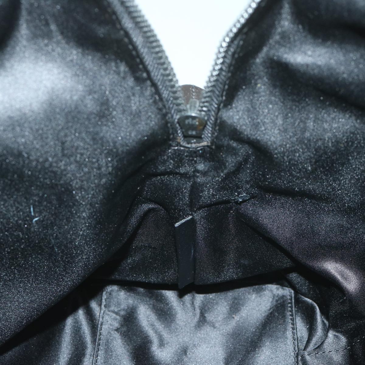 FENDI Hand Bag Coated Canvas Black ti1509