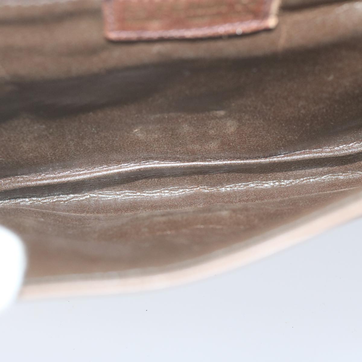 FENDI Shoulder Bag Leather Brown ti1511