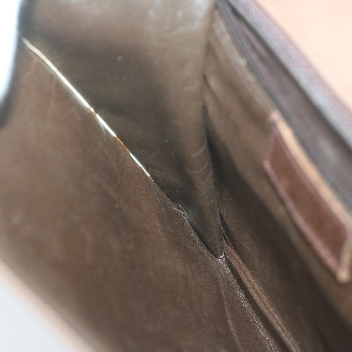 FENDI Shoulder Bag Leather Brown ti1511
