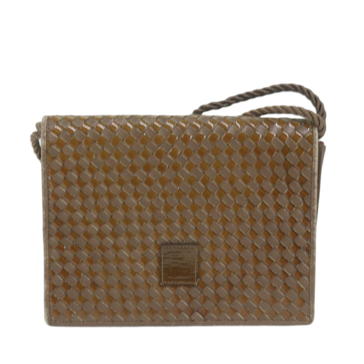 FENDI Shoulder Bag Leather Brown ti1511