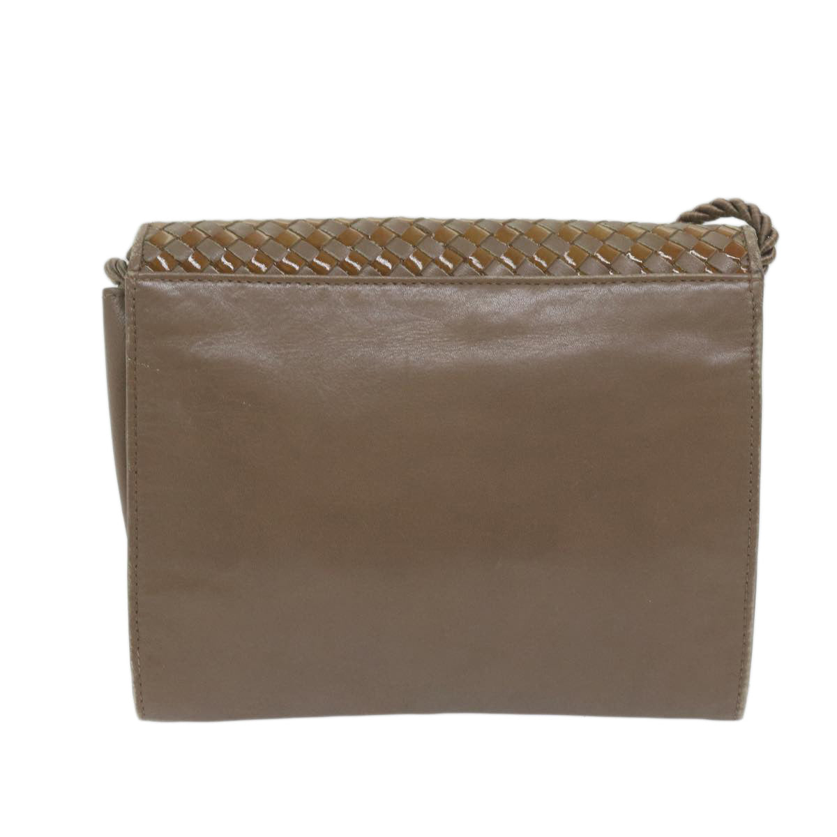 FENDI Shoulder Bag Leather Brown ti1511