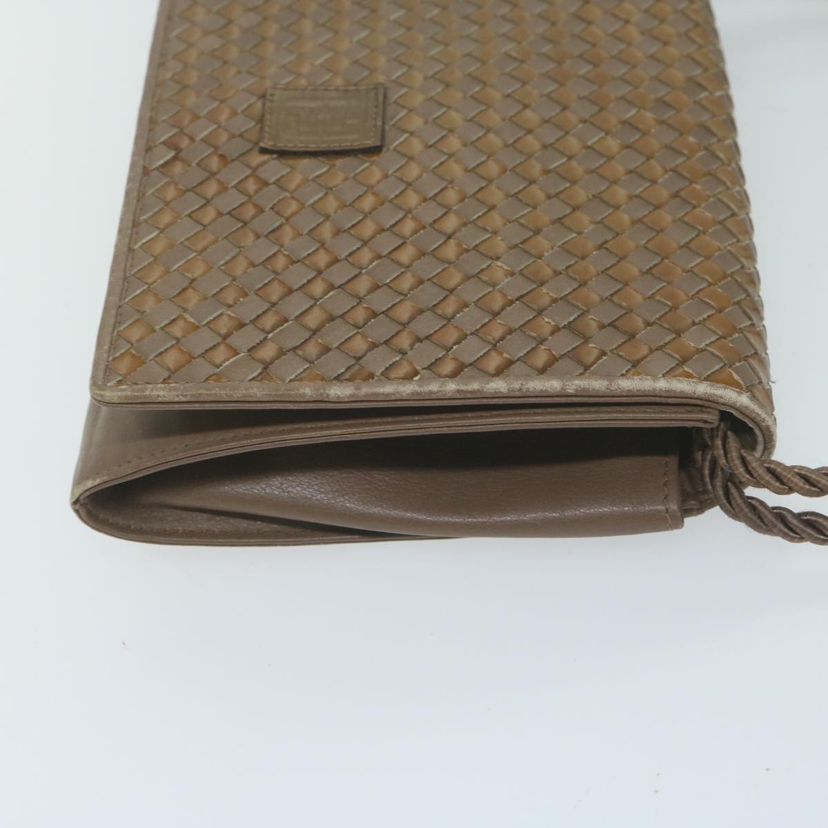 FENDI Shoulder Bag Leather Brown ti1511