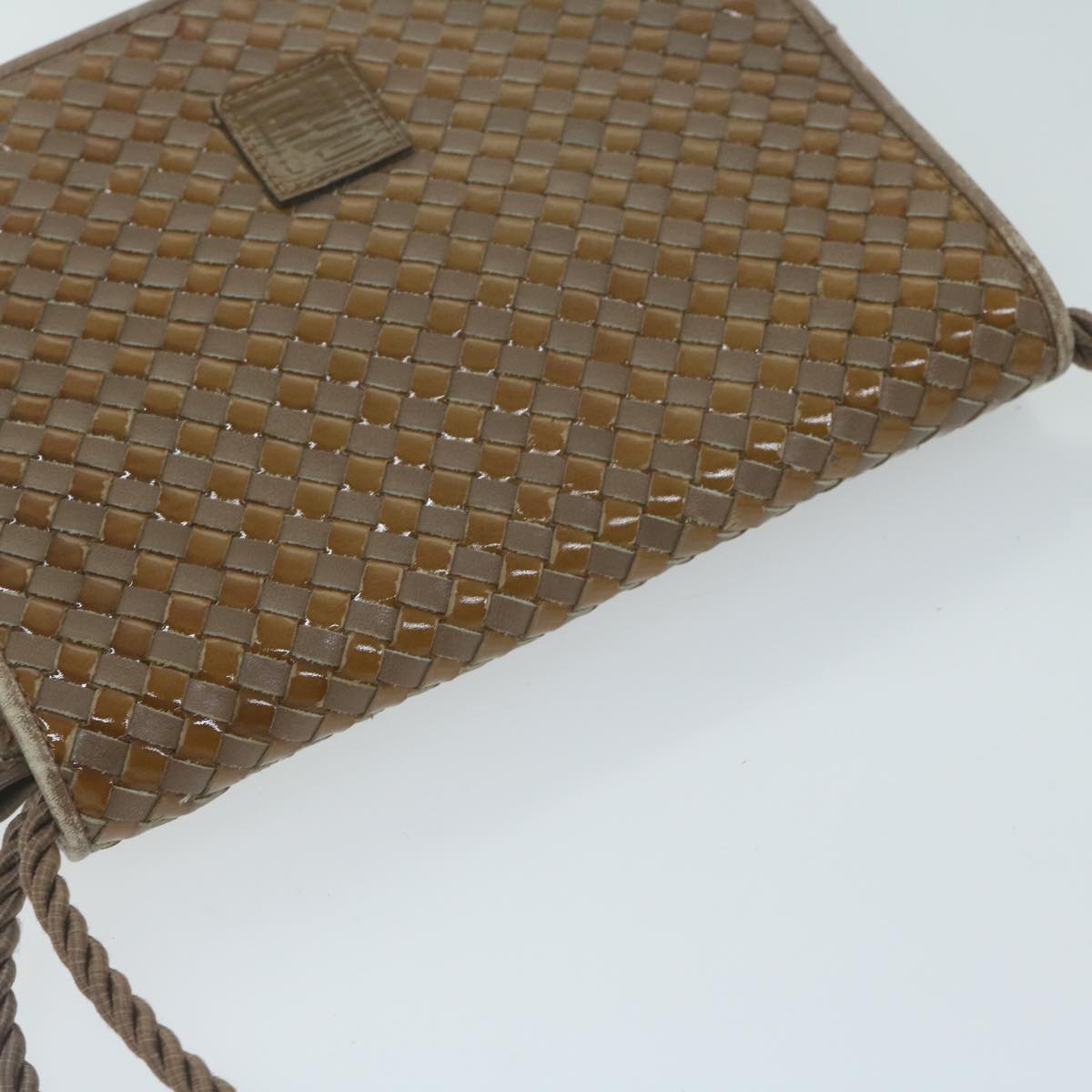 FENDI Shoulder Bag Leather Brown ti1511
