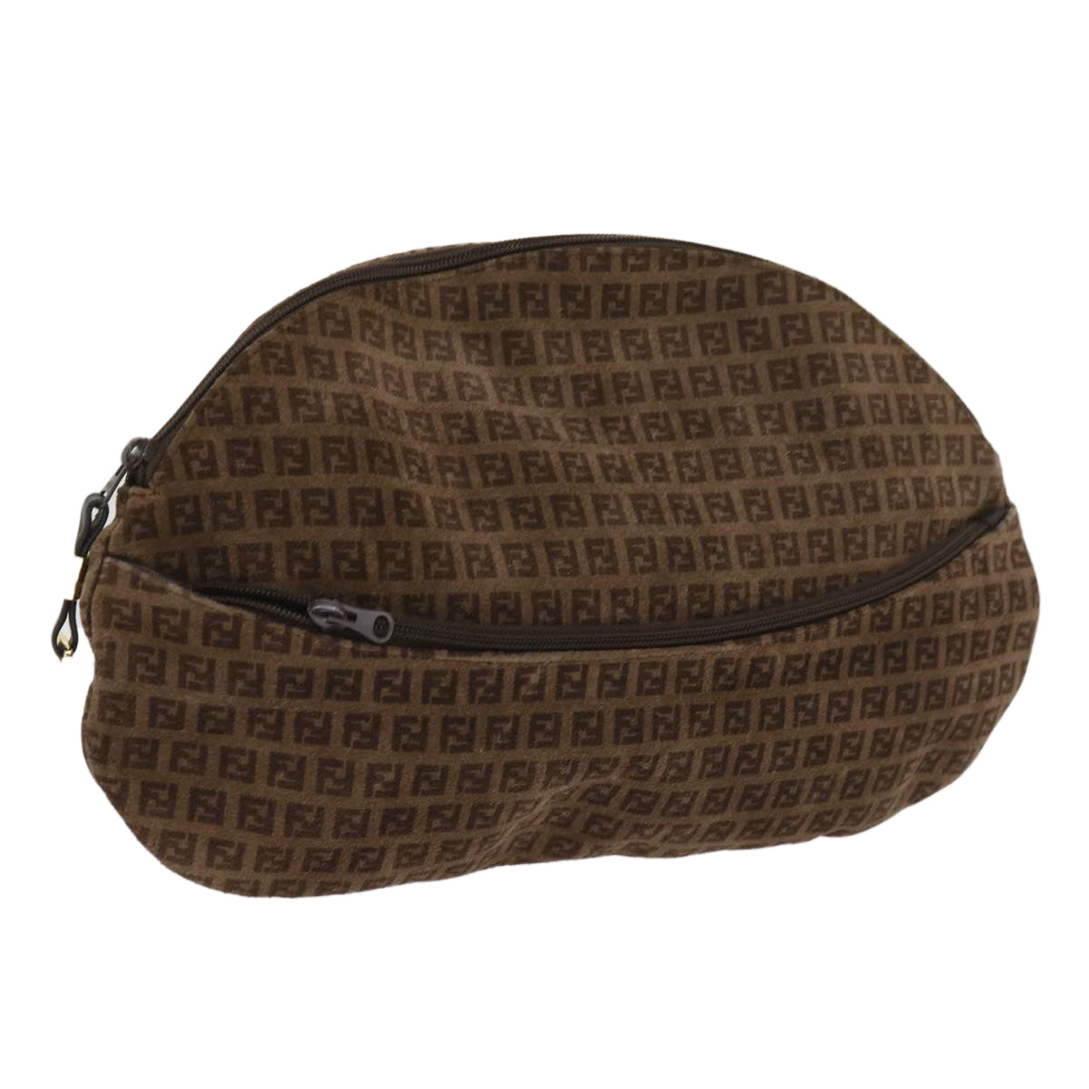 FENDI Pouch Suede Brown ti1513