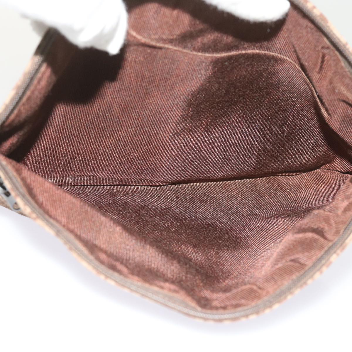 FENDI Pouch Suede Brown ti1513