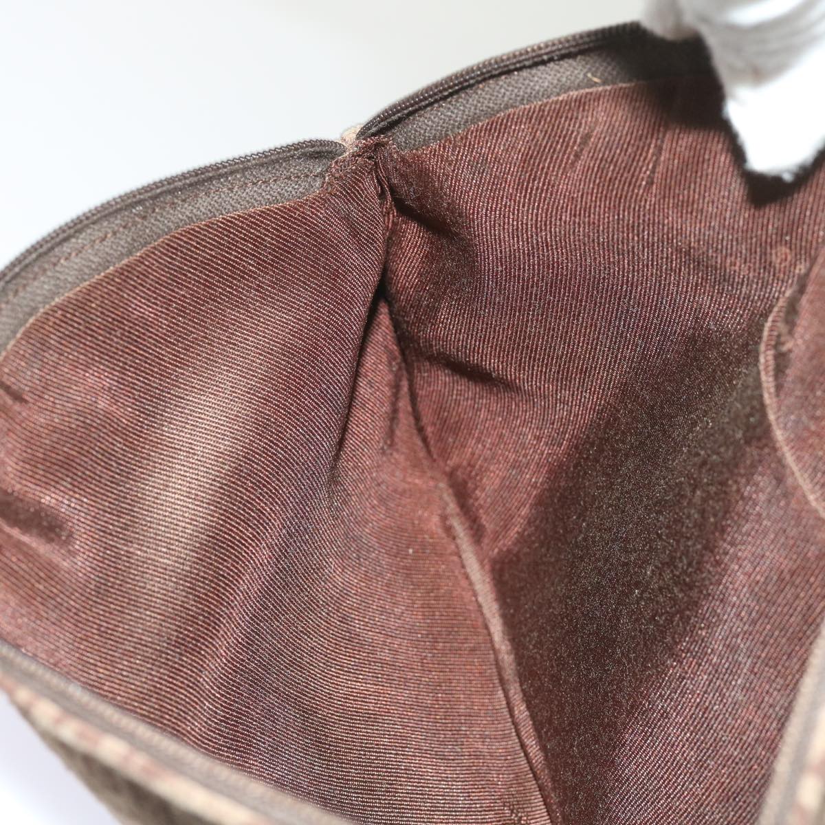 FENDI Pouch Suede Brown ti1513