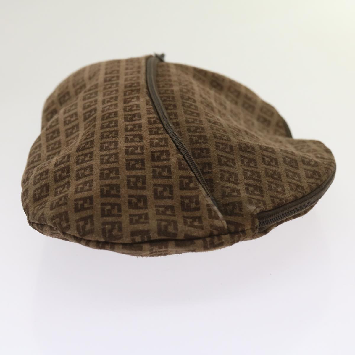 FENDI Pouch Suede Brown ti1513