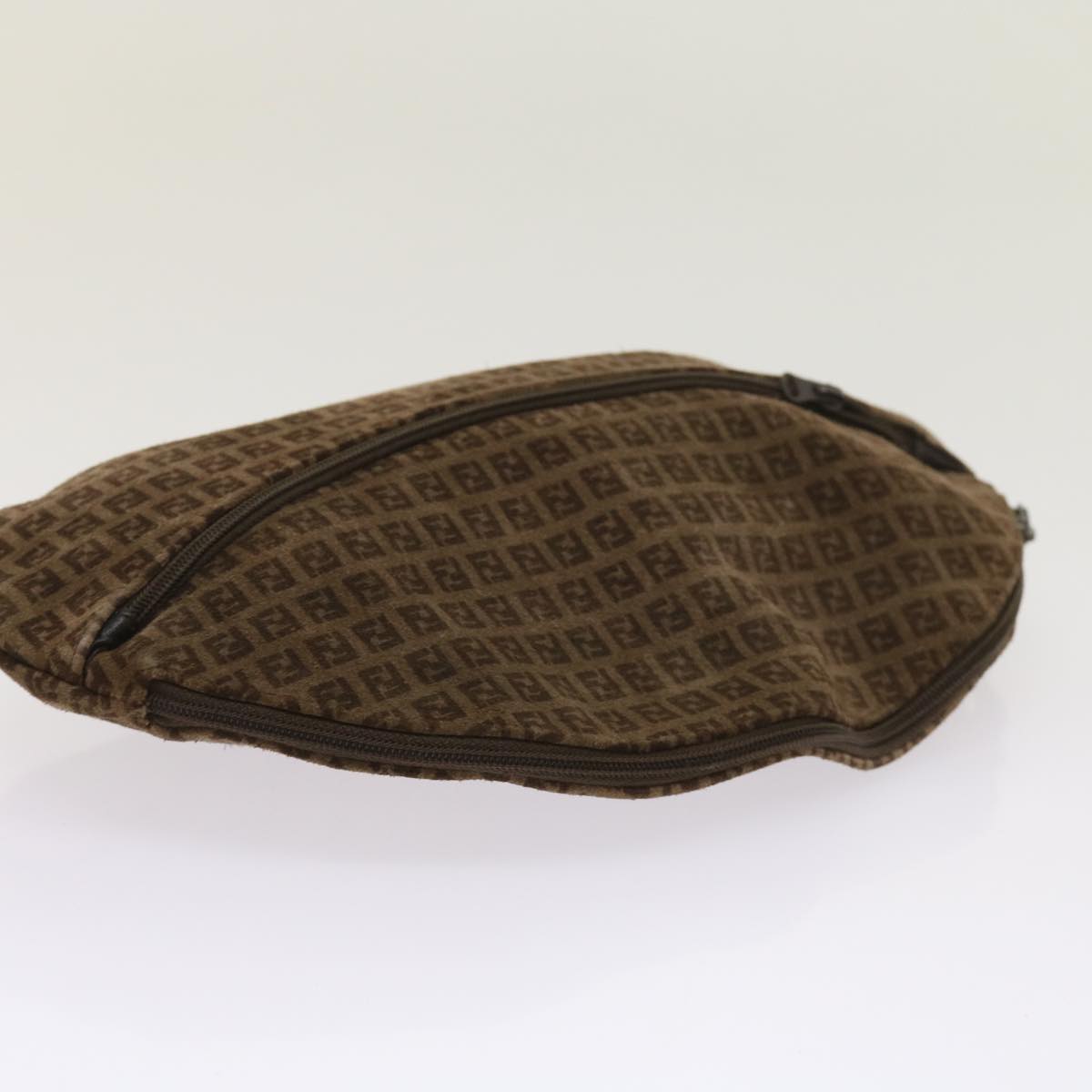 FENDI Pouch Suede Brown ti1513
