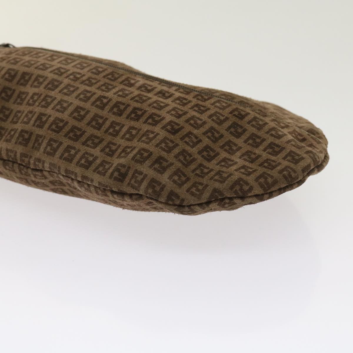 FENDI Pouch Suede Brown ti1513
