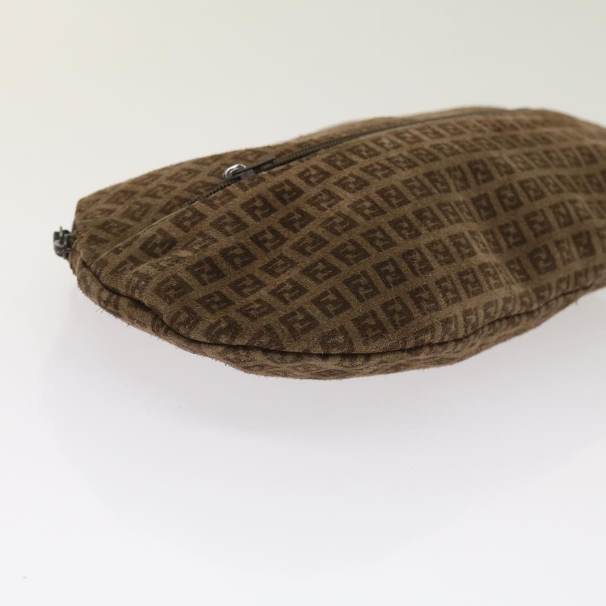 FENDI Pouch Suede Brown ti1513