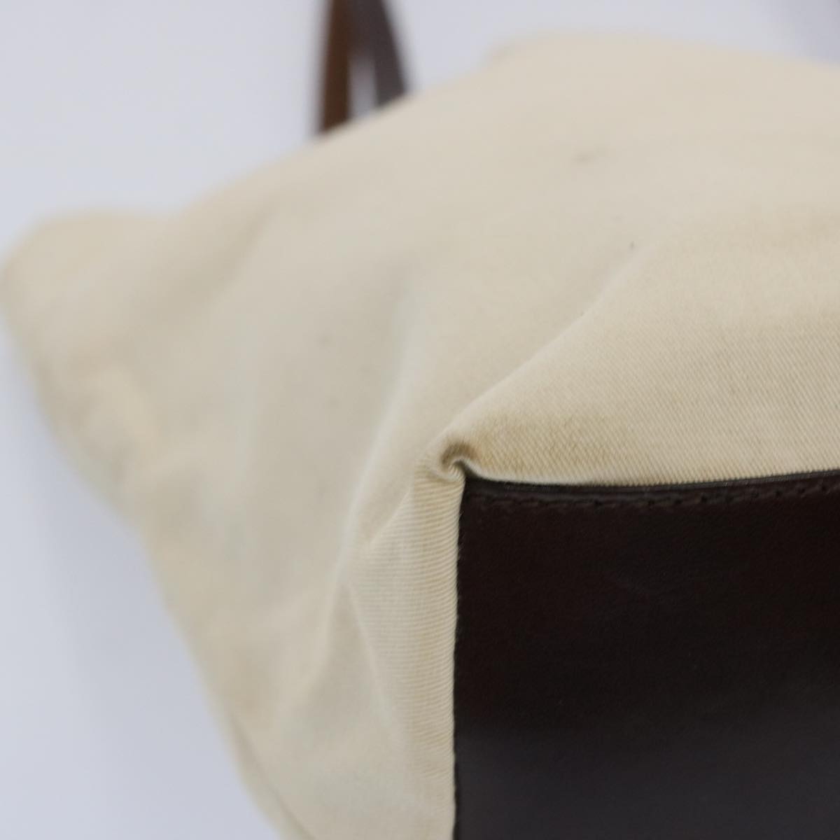 FENDI Tote Bag Canvas Beige ti1558