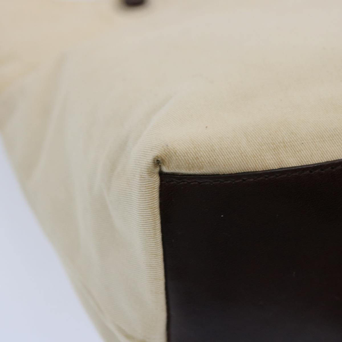 FENDI Tote Bag Canvas Beige ti1558