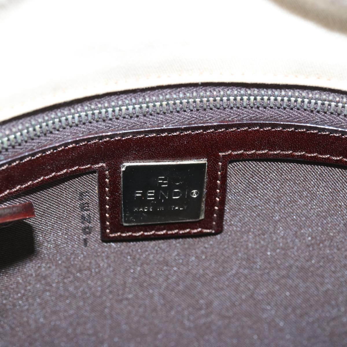 FENDI Tote Bag Canvas Beige ti1558