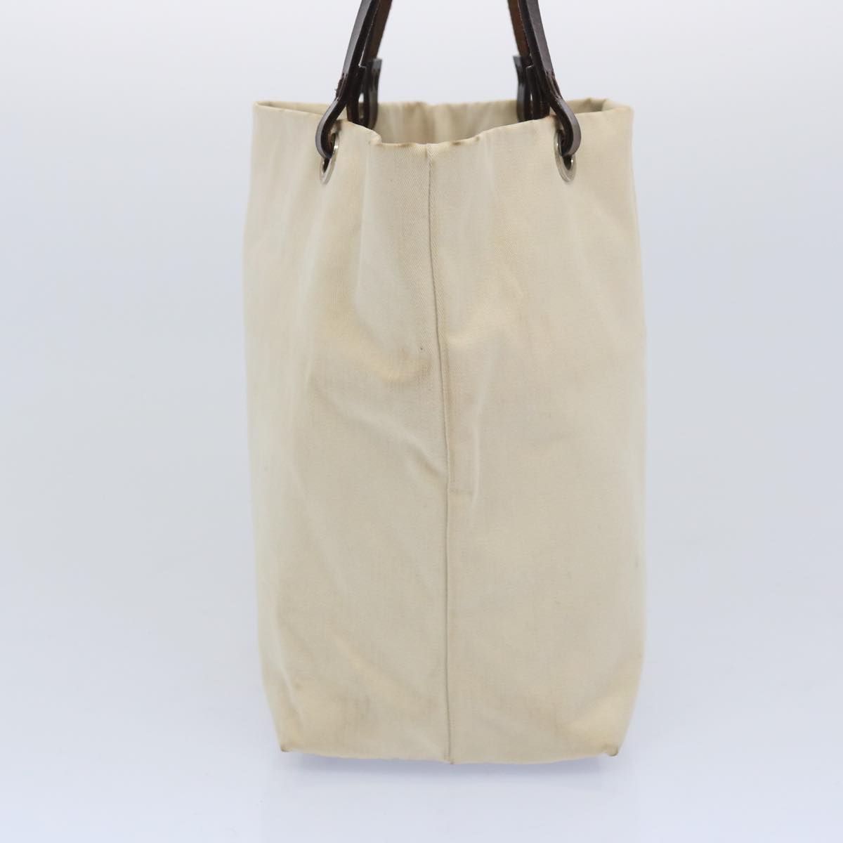 FENDI Tote Bag Canvas Beige ti1558