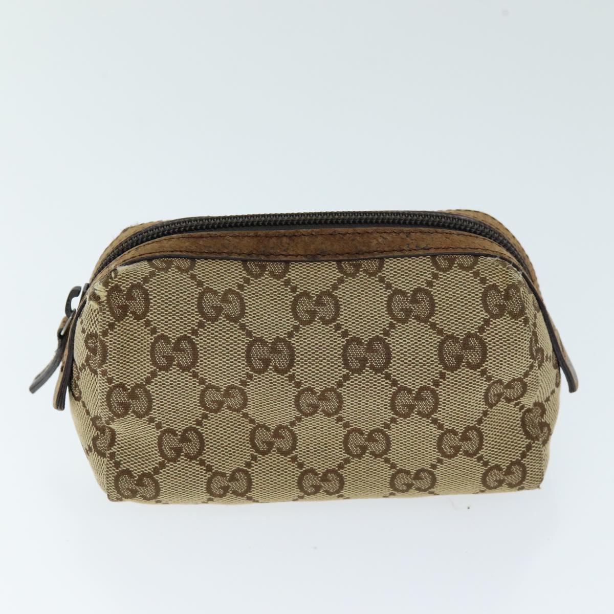 GUCCI GG Canvas Pouch 3Set Beige Black ti1630