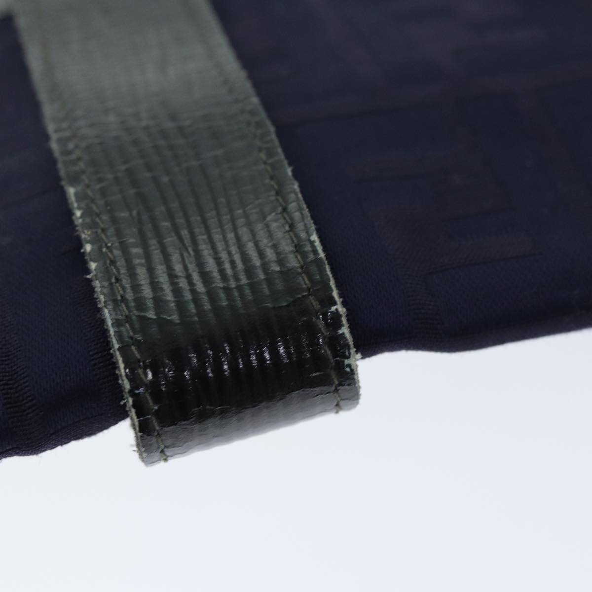 FENDI Zucca Canvas Shoulder Bag Vintage Blue ti1671