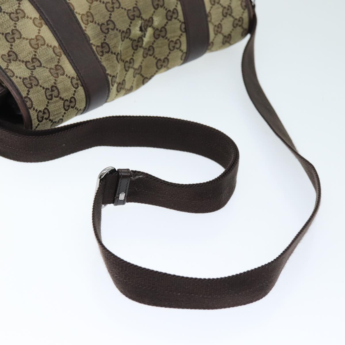 GUCCI GG Canvas Shoulder Bag Beige ti1673