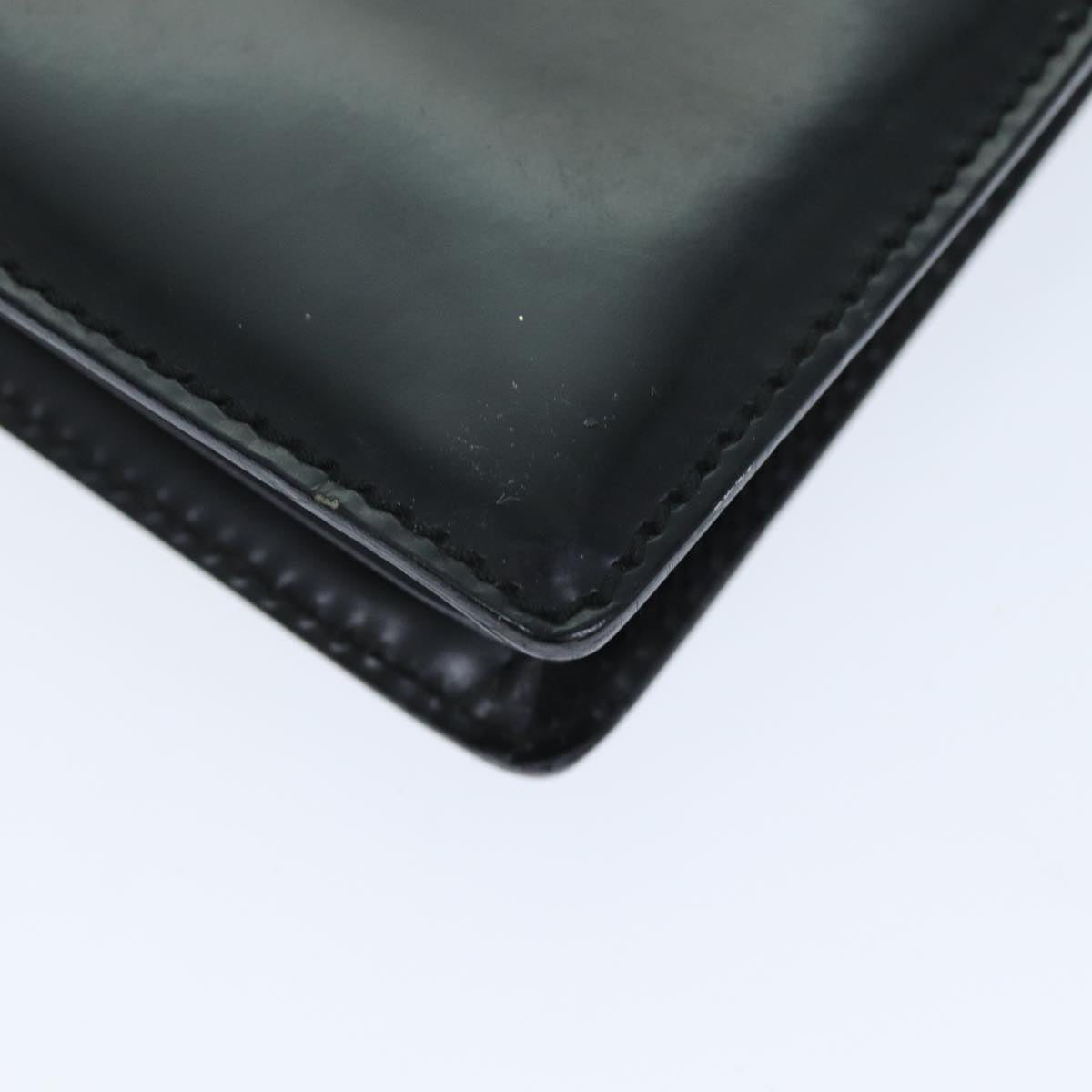 GUCCI Clutch Bag Enamel Black 018 122 1940 ti1679