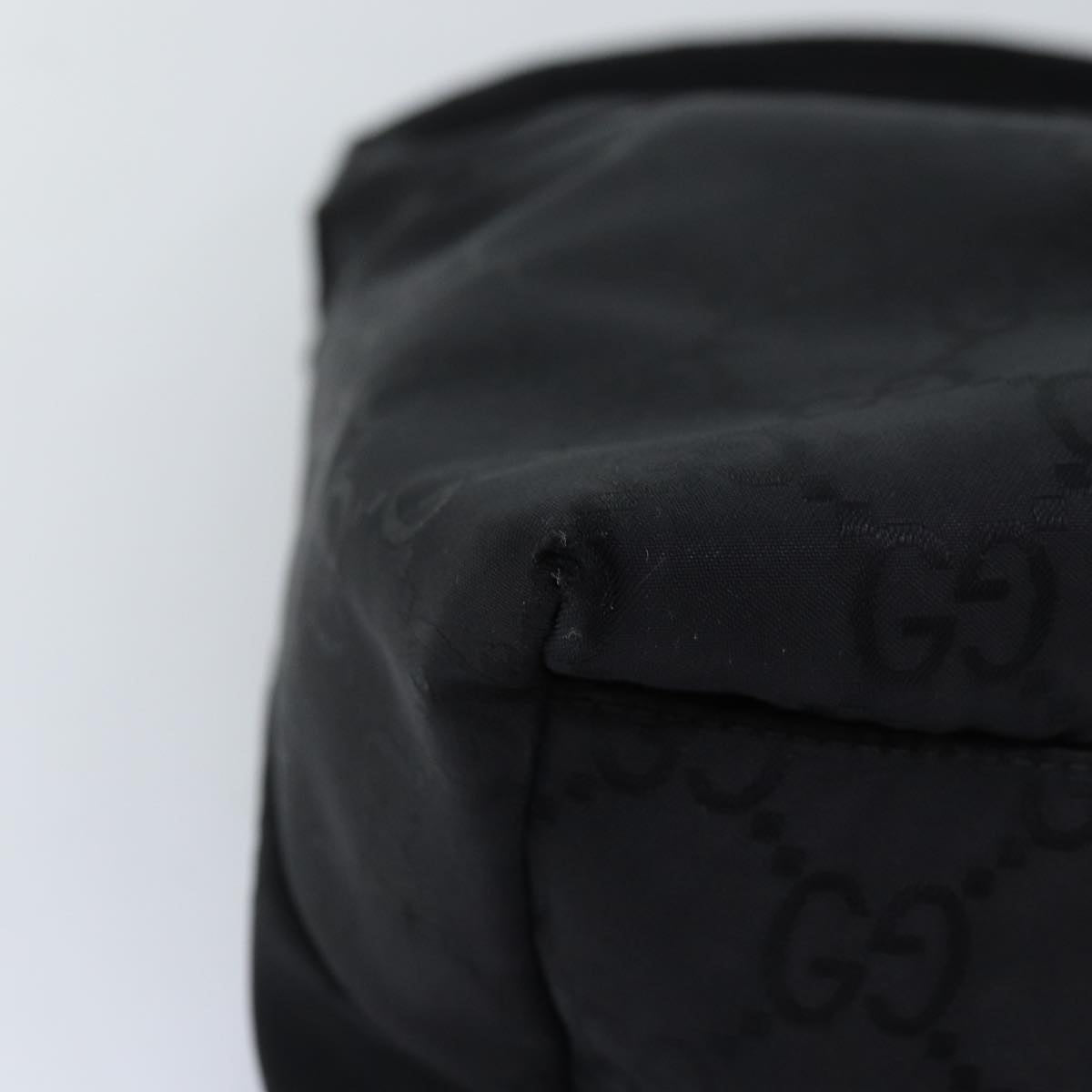 GUCCI GG Canvas Shoulder Bag Nylon Black ti1680