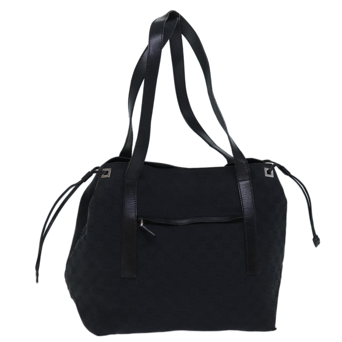 GUCCI GG Canvas Shoulder Bag Black ti1681