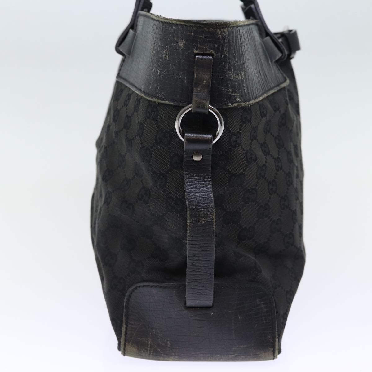 GUCCI GG Canvas Hand Bag Black ti1692