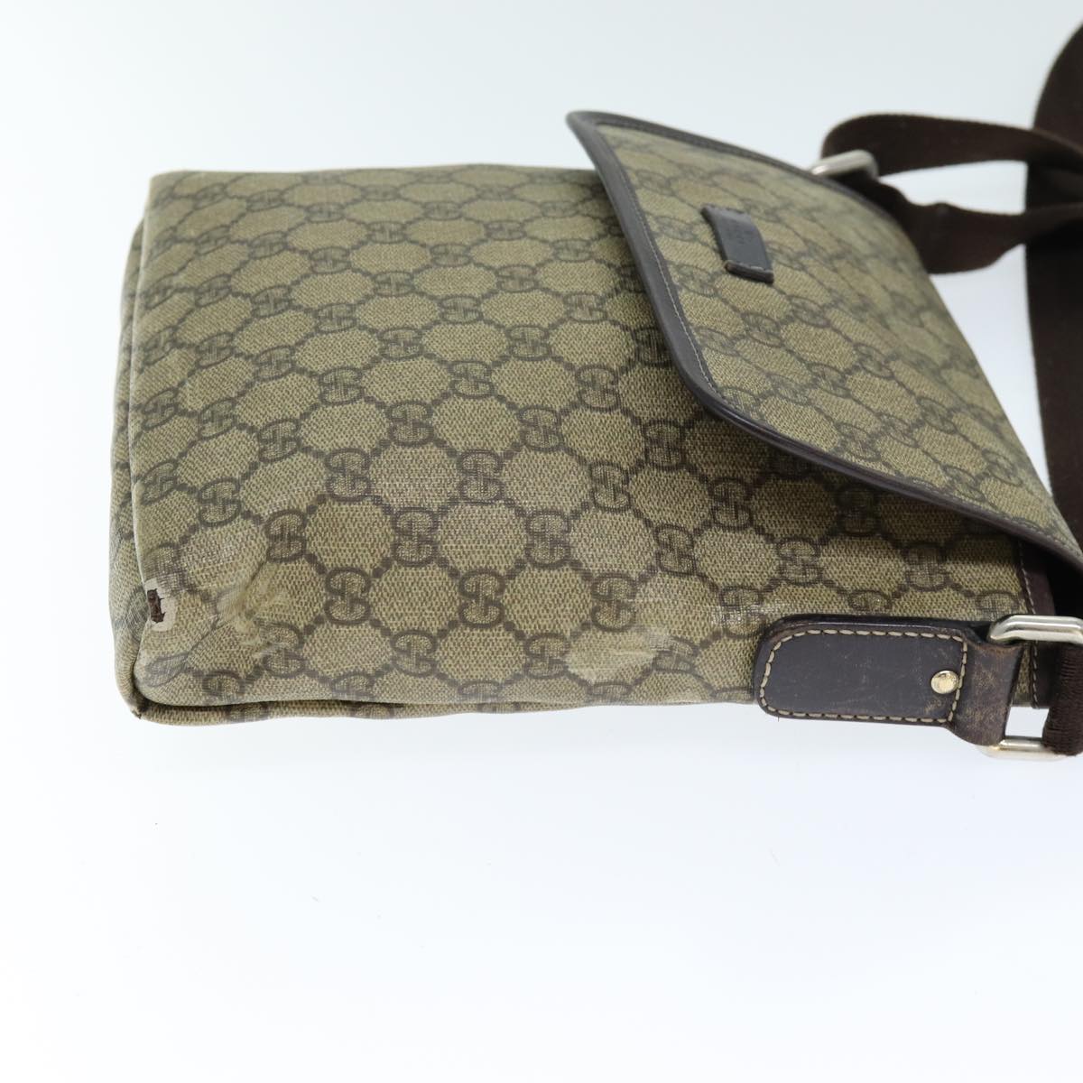 GUCCI GG Canvas Shoulder Bag Coated Canvas Beige ti1728