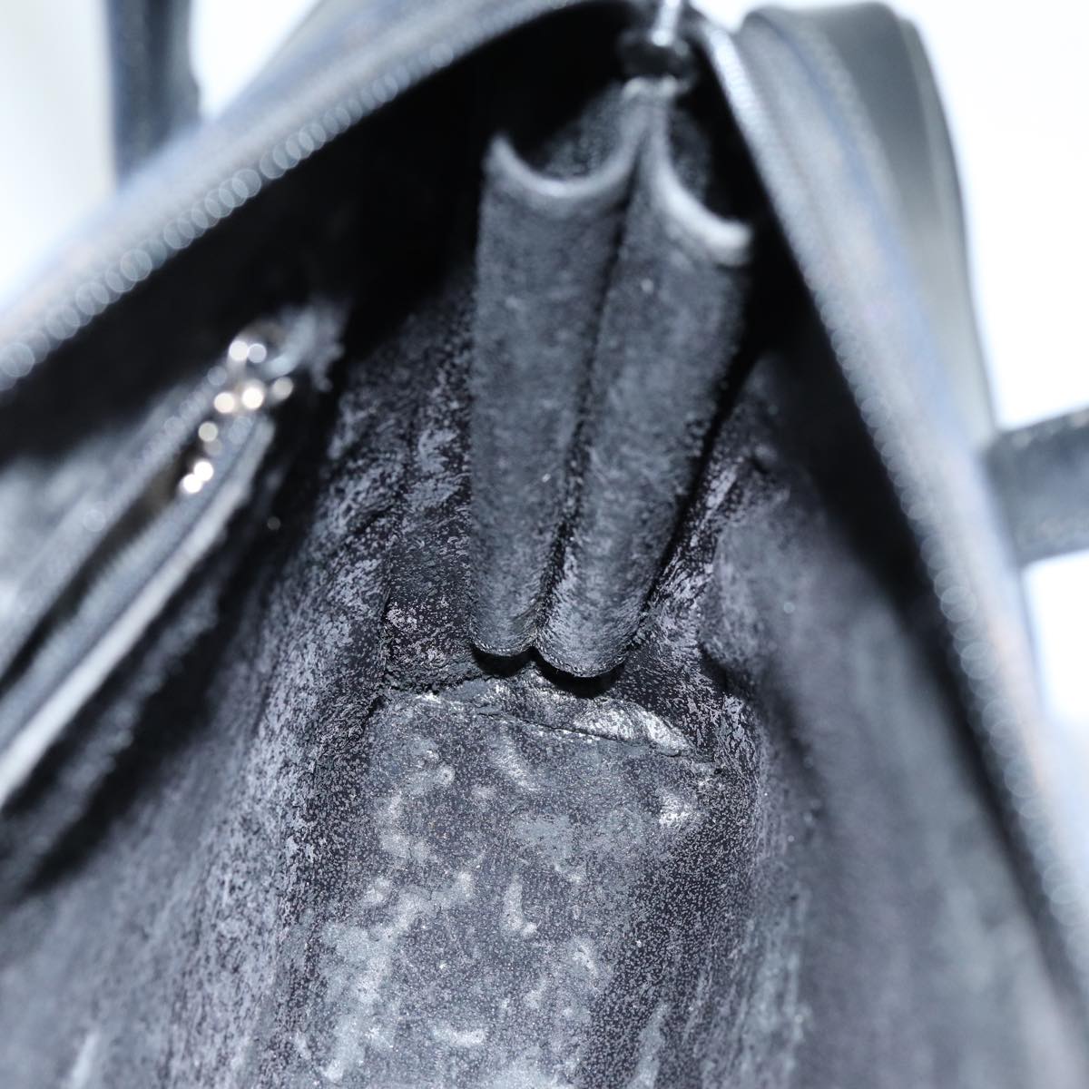 GUCCI Shoulder Bag Enamel Black ti1748