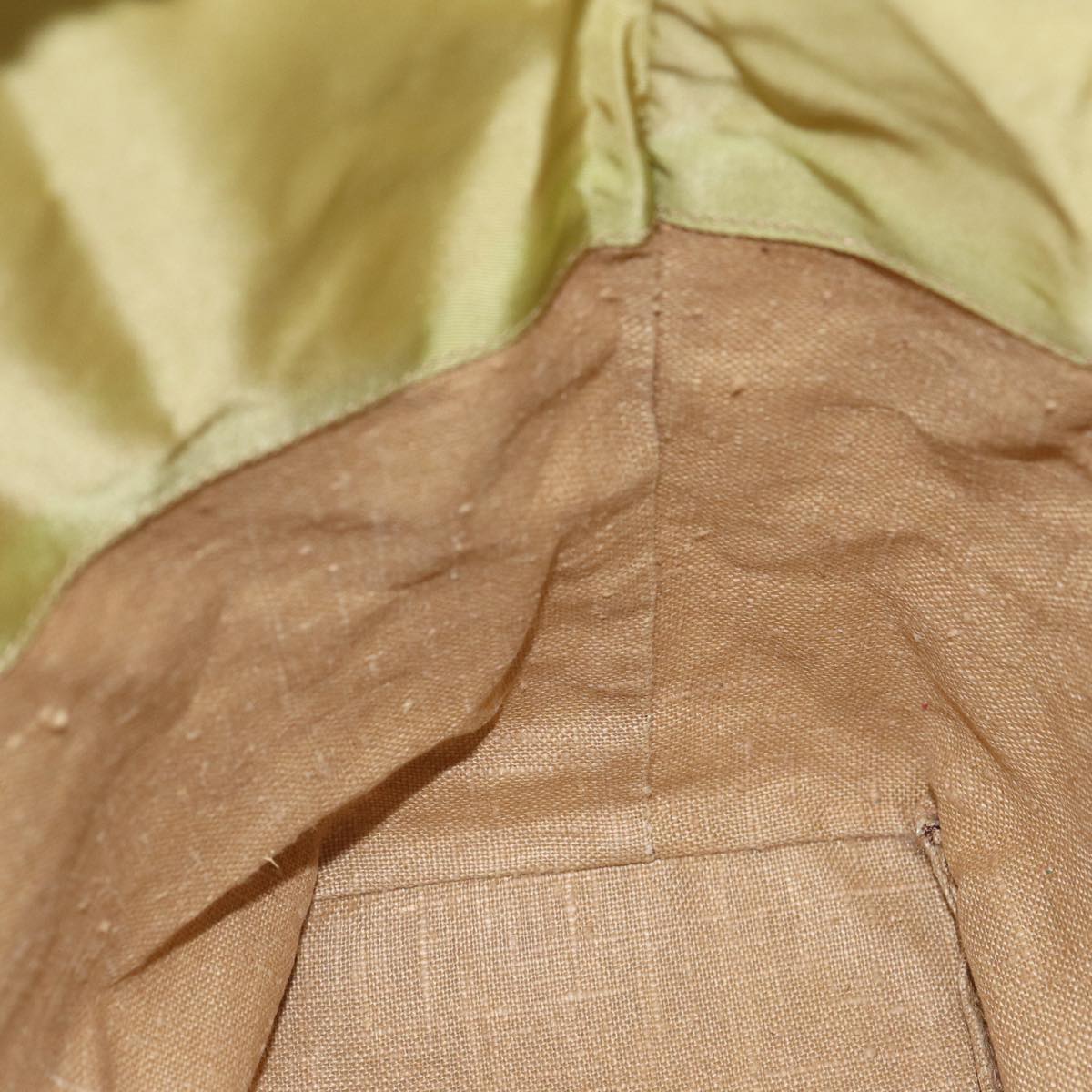 FENDI Hand Bag Nylon Yellow ti1759