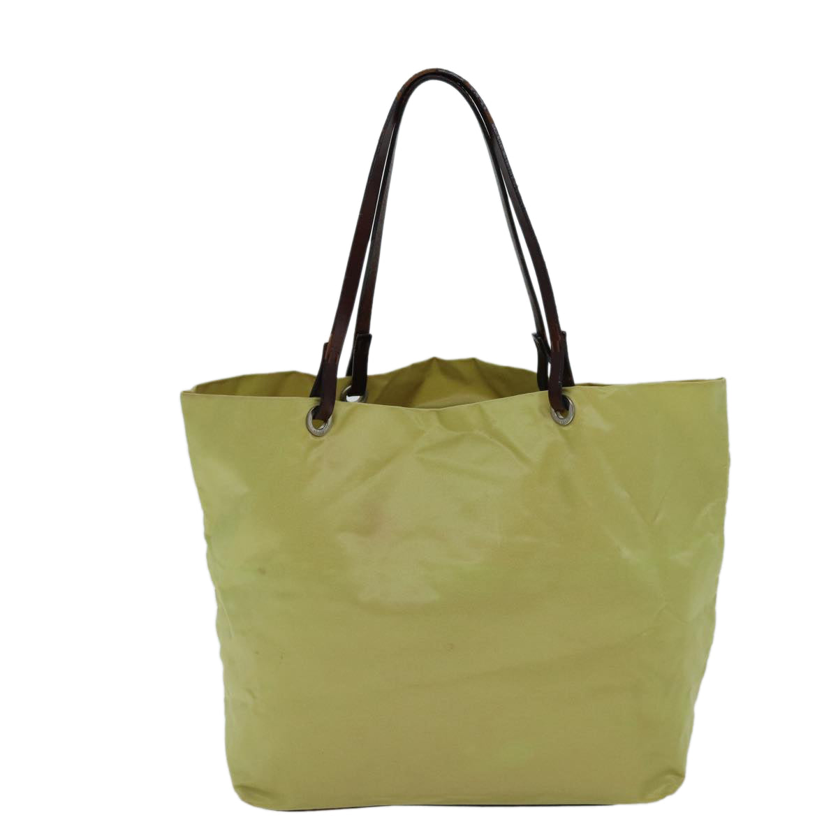 FENDI Hand Bag Nylon Yellow ti1759