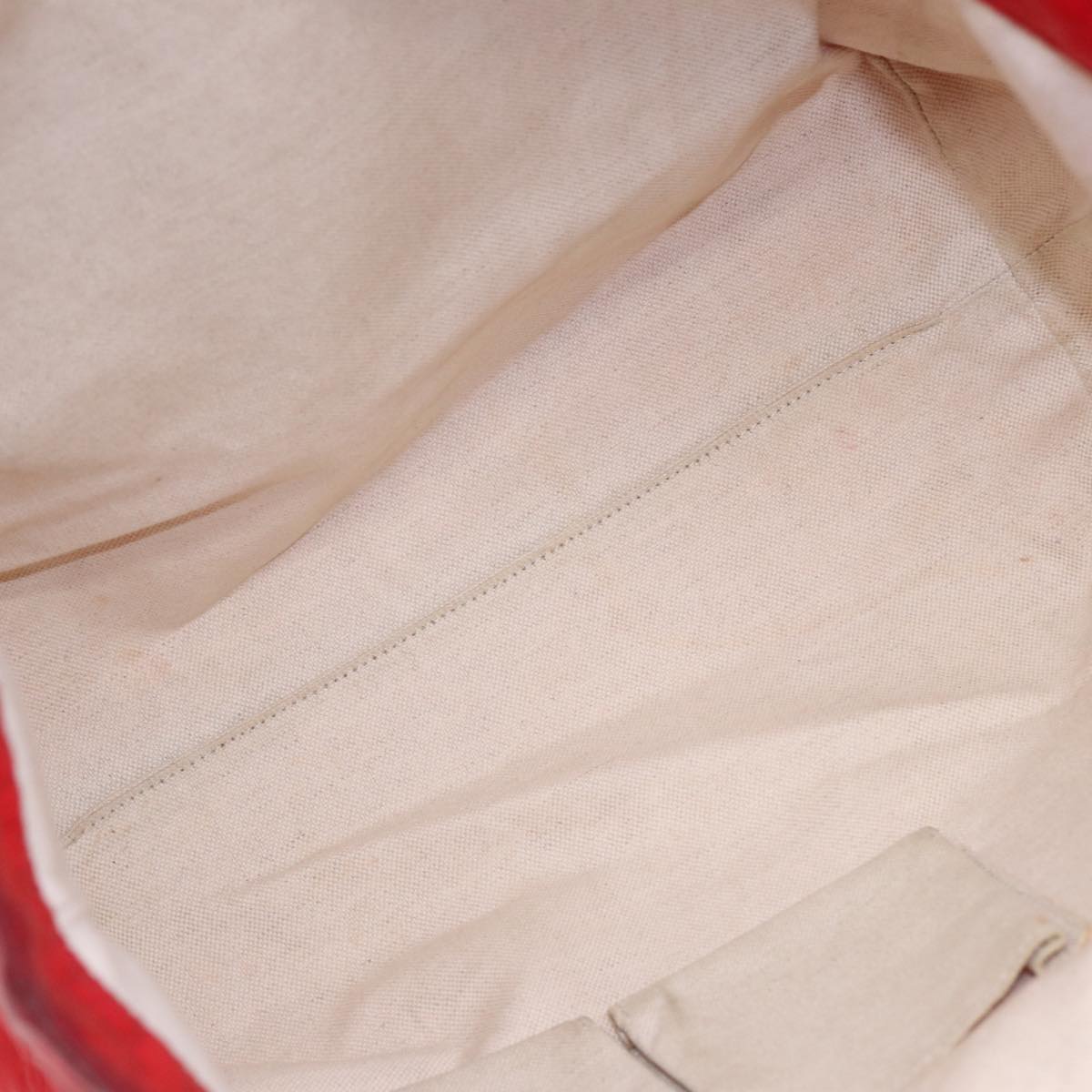 GUCCI GG Canvas Tote Bag Nylon Red ti1860