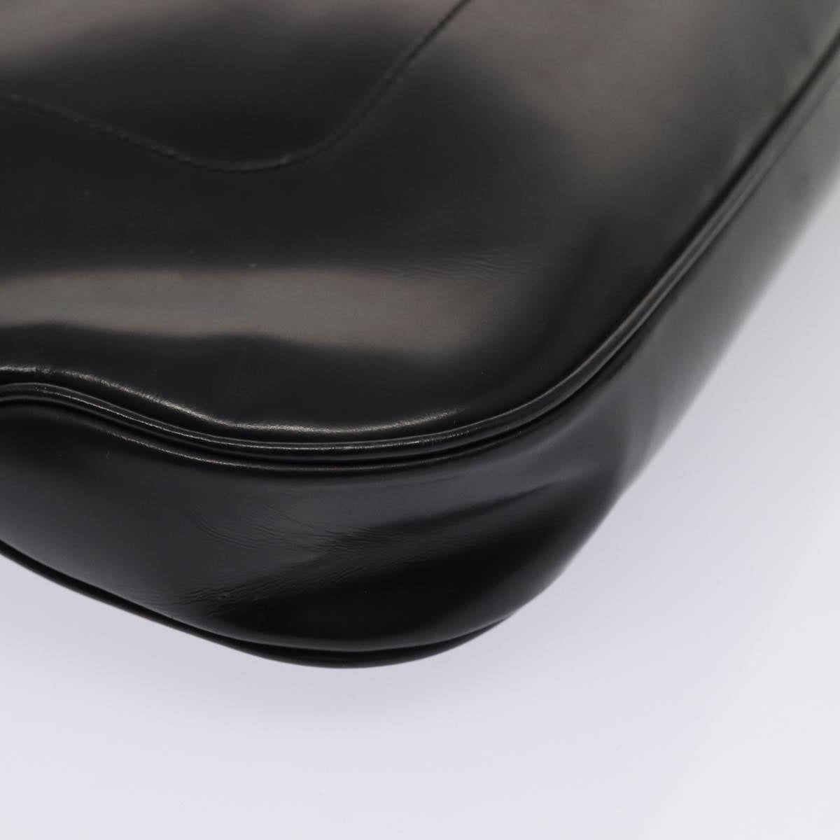 GUCCI Shoulder Bag Patent leather Black Gold 001 4149 ti1936
