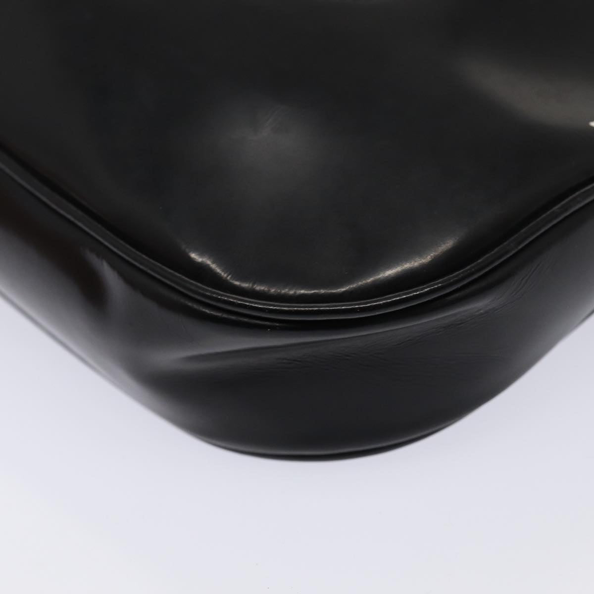 GUCCI Shoulder Bag Patent leather Black Gold 001 4149 ti1936
