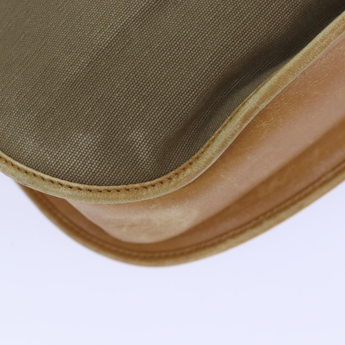 GUCCI Hand Bag Canvas Leather Beige 110295 ti1937