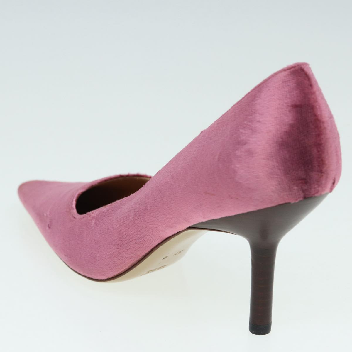 GUCCI pumps High heels Velor 37C Pink Beige ti1972