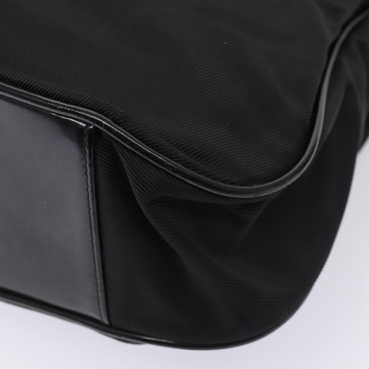 GUCCI Bamboo Hand Bag Nylon 2Set Black ti1978