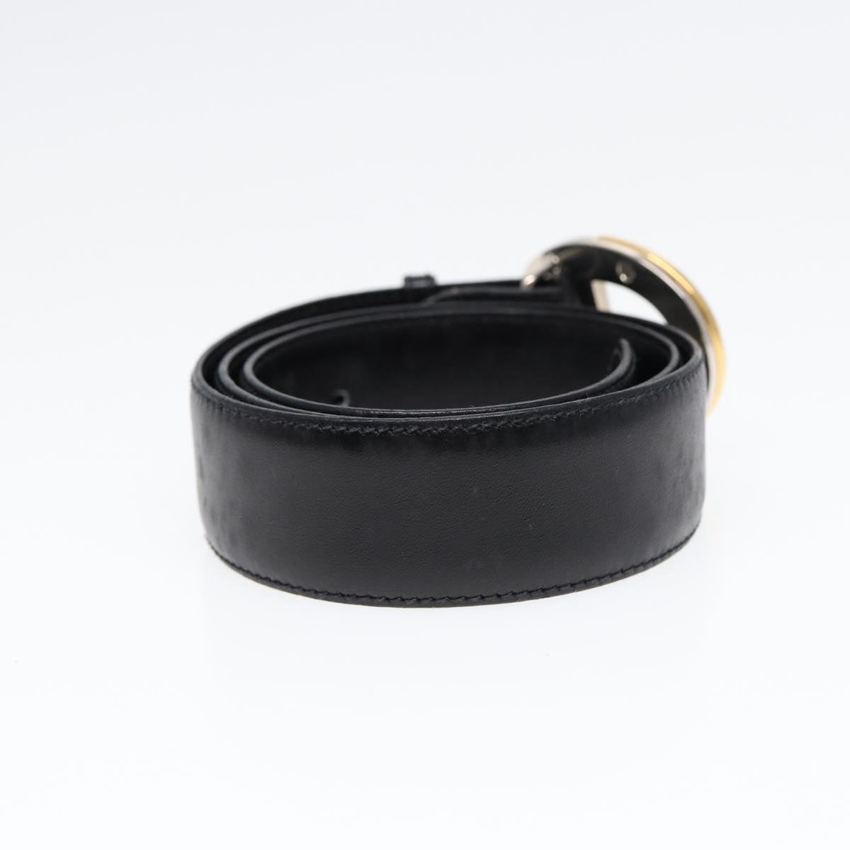 GUCCI Belt Leather 33.5"" Black ti2013
