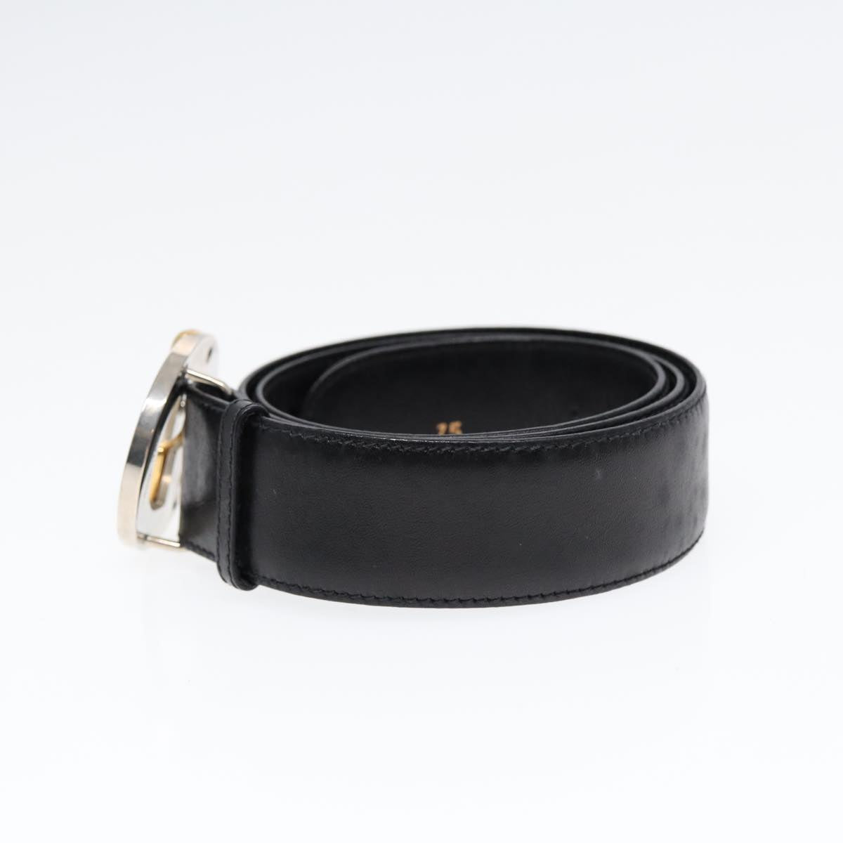 GUCCI Belt Leather 33.5"" Black ti2013