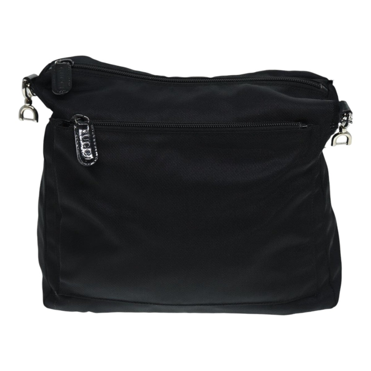 GUCCI Bamboo Shoulder Bag Nylon 2Set Brown Black ti2023
