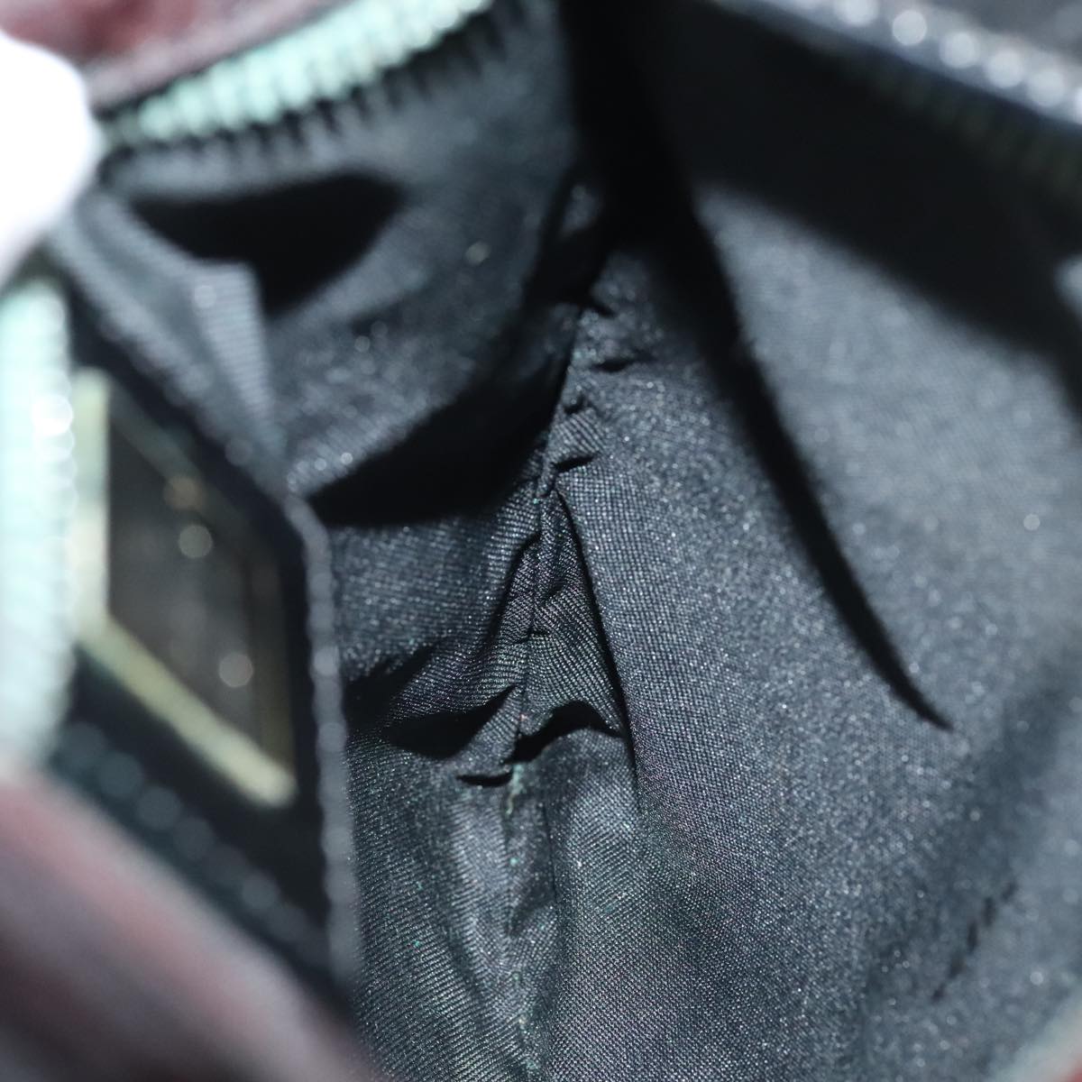 FENDI Zucca Canvas Shoulder Bag Nylon Black ti2102