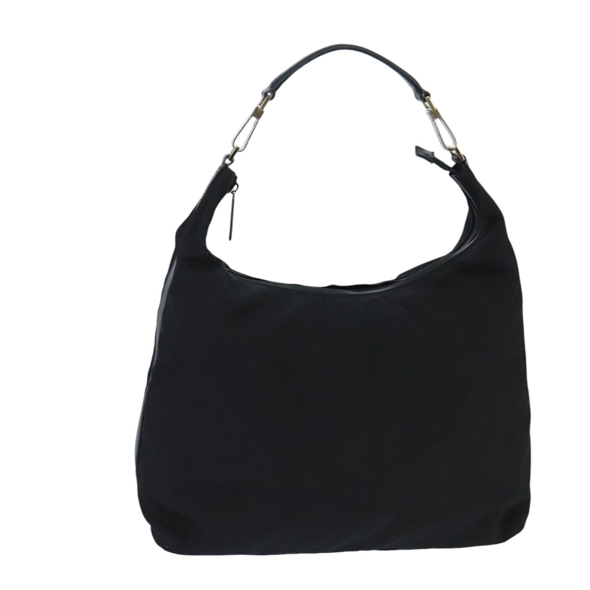 GUCCI Shoulder Bag Nylon Black Silver 001 1955 ti2338